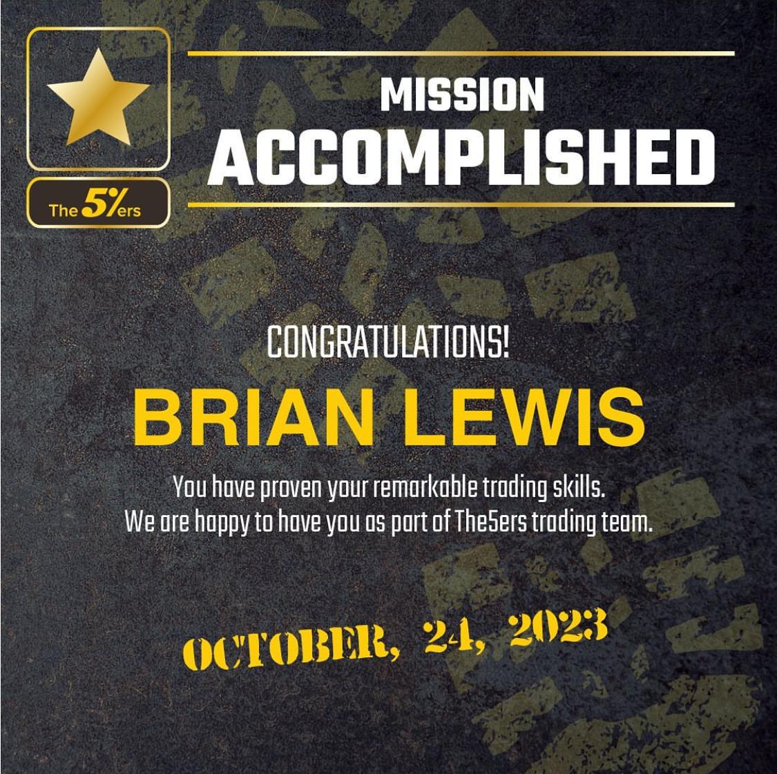 The5ers achievement certificate