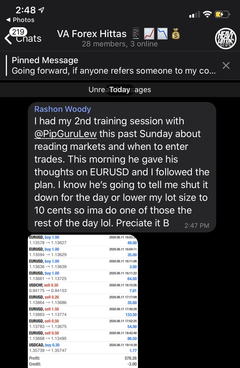 Student testimonial screenshot